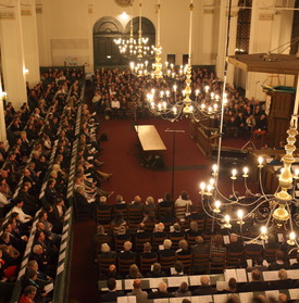 Bomvolle Grote kerk van Gorinchem